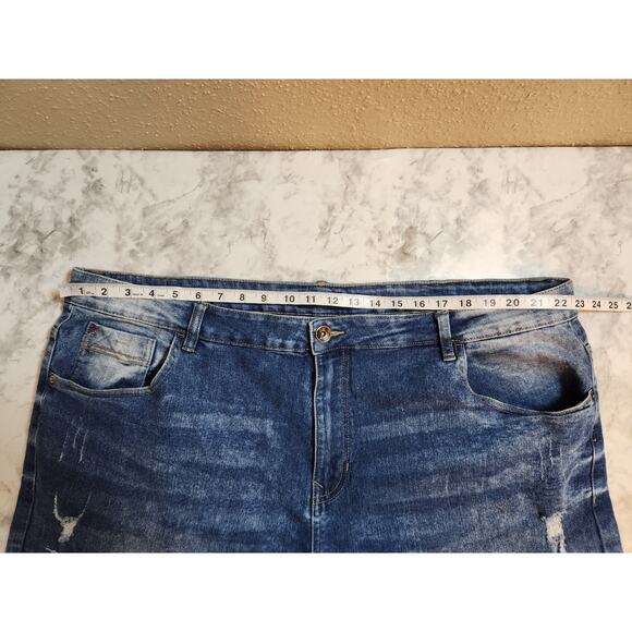 Southpole Men's Blue Medium Wash Stretch Denim Straight Leg Jeans Size 44 - Picture 5 of 7